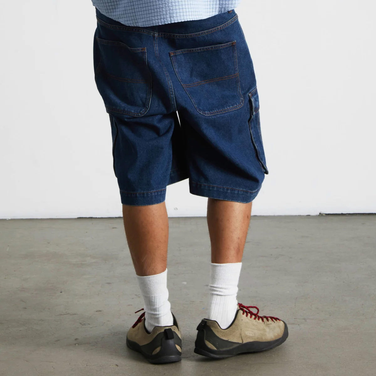 HUF X Oval Denim Cargo Short - Indigo