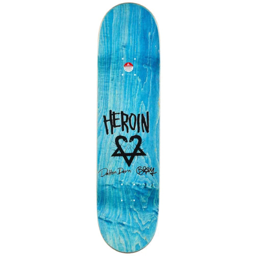Heroin Dern X Bam Skateboard Deck 8.38" top