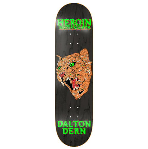 Heroin Dern Panther Skateboard Deck 8.5" full bottom