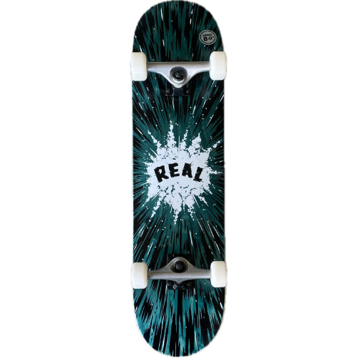 Real Detonate Complete Skateboard 8.0" teal