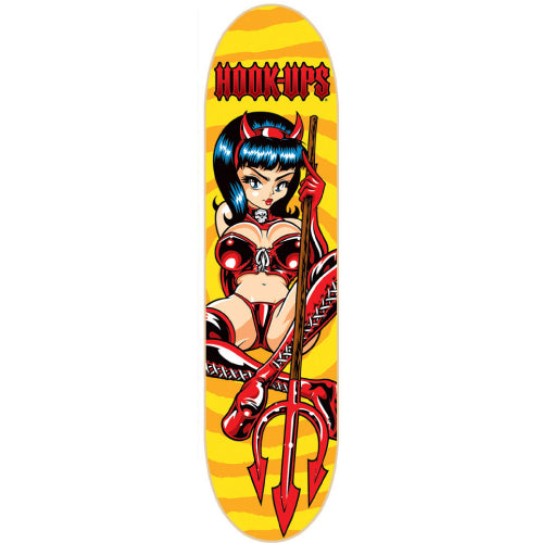 Hook-Ups Devil Queen Skateboard Deck 8.25" stock