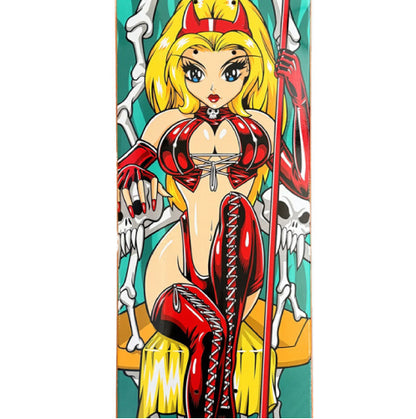 Hook-Ups Devil Throne Skateboard Deck 8.5" stock close