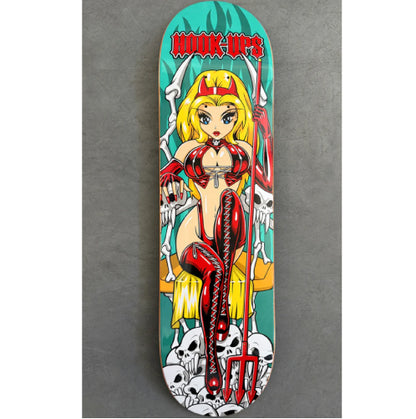 Hook-Ups Devil Throne Skateboard Deck 8.5" all
