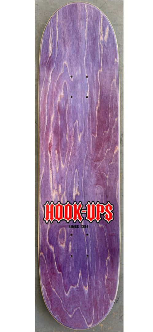 Hook-Ups Devil Throne Skateboard Deck 8.5" top full