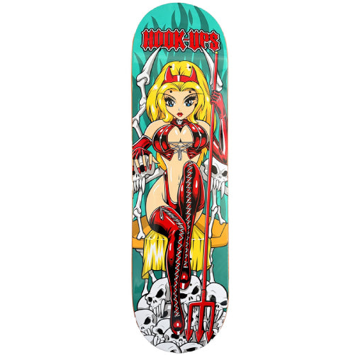 Hook-Ups Devil Throne Skateboard Deck 8.5" stock