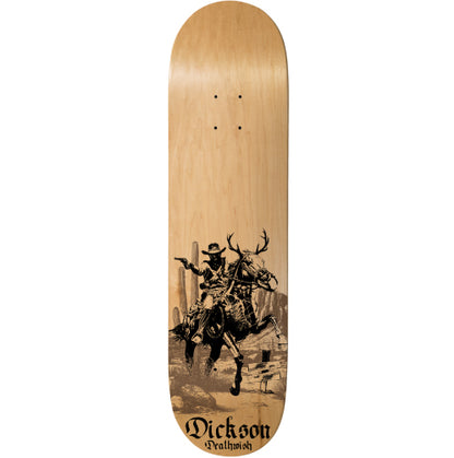 Deathwish Dickson Hunt Skateboard Deck 8.25" full bottom