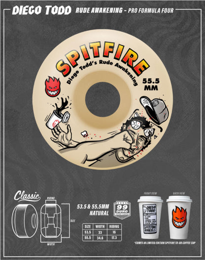 Spitfire F4 Classic Diego Rude Awakening Wheels 99D