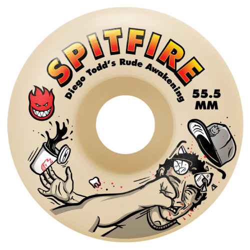 Spitfire F4 Classic Diego Rude Awakening Wheels 55.5mm 99D