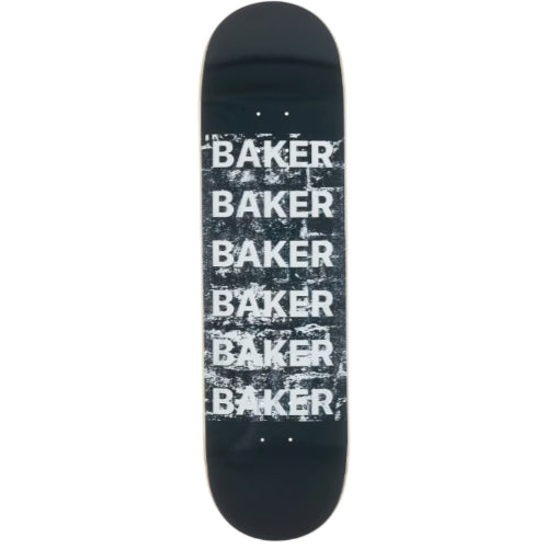 Baker Distressing Sensation Team Black Skateboard Deck 8.5"