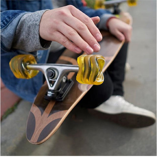 Shark Wheel DNA Longboard Wheels Transparent Amber 72MM 78A on