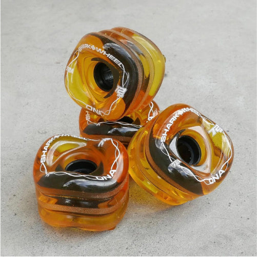 Shark Wheel DNA Longboard Wheels Transparent Amber 72MM 78A