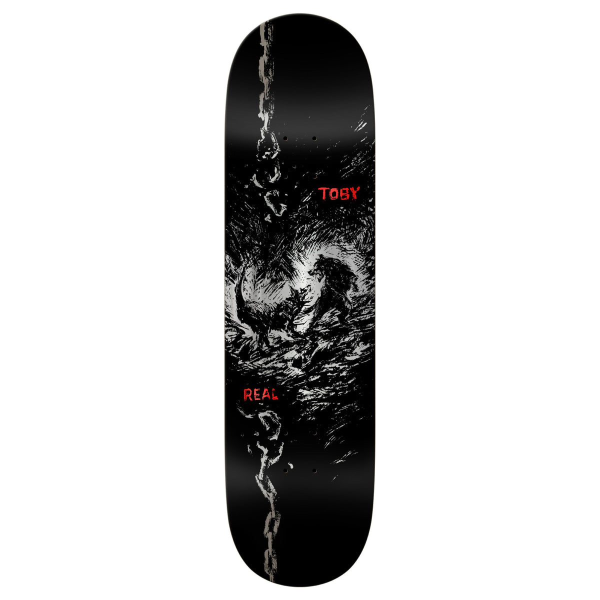 Real Toby Dog Bite Skateboard Deck 8.25"