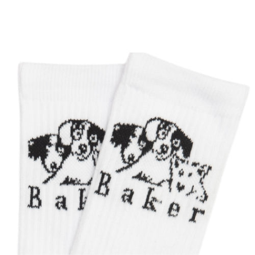 Baker Where My Dogs At Socks - White