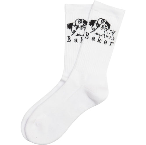 Baker Where My Dogs At Socks - White