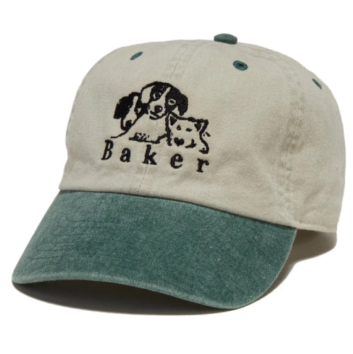 Baker Where My Dogs At Snapback Hat - Sand/Green