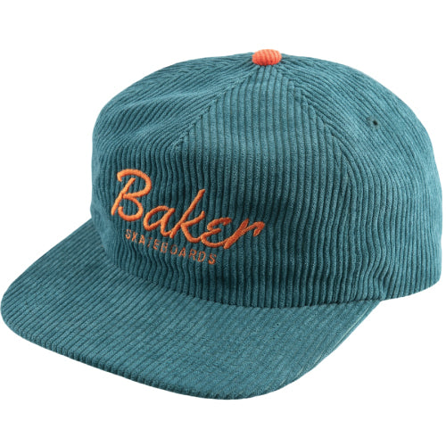 Baker Dolphin Corduroy Snapback Hat - Green