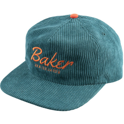 Baker Dolphin Corduroy Snapback Hat - Green