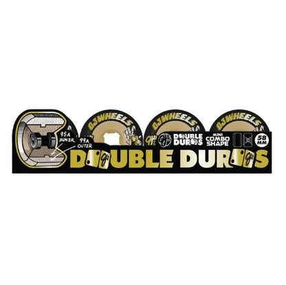 OJ Double Duro Mini Combo Black/Gum Wheels 58MM 99A/95A set