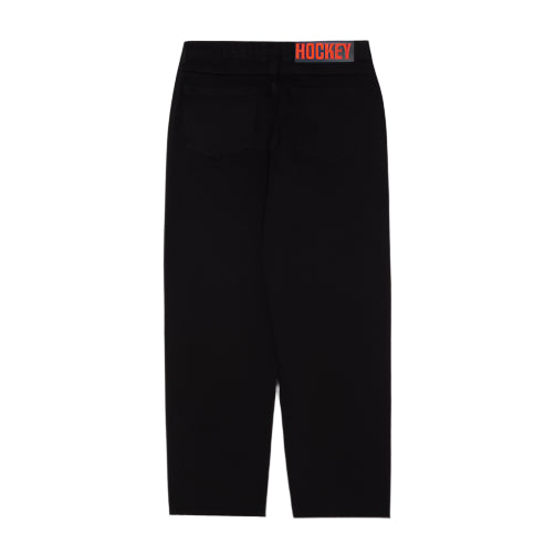 Hockey Double Knee Jean - Black back