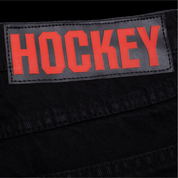 Hockey Double Knee Jean - Black