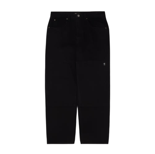 Hockey Double Knee Jean - Black front