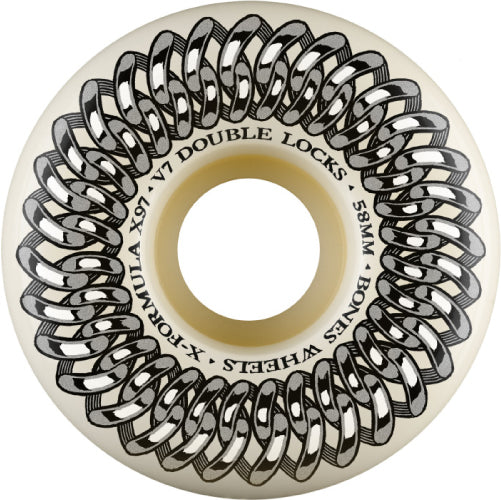 Bones XF V7 Double Lock Wheels 58MM 97A graphic