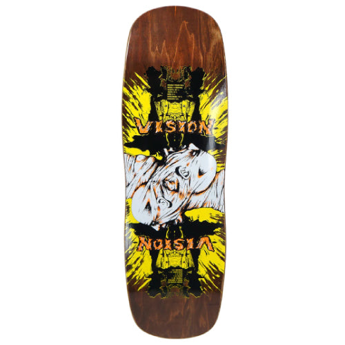 Vision Double Vision Reissue Skateboard Deck Brown Stain 9.5"