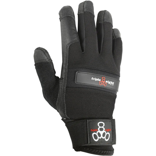 Triple Eight Downhill Longboard Skate Gloves - Black