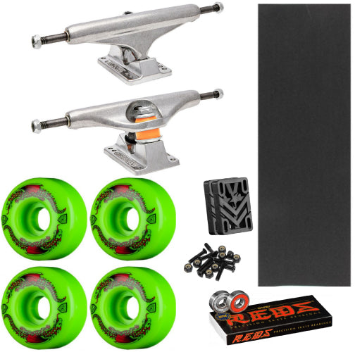 Cruiser/Pool Deck Skate Pack - Independent Trucks, Powell Wheels, Bones Reds Bearings, MOB Grip, Risers, Hardware or