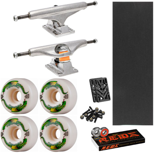 Cruiser/Pool Deck Skate Pack - Independent Trucks, Powell Wheels, Bones Reds Bearings, MOB Grip, Risers, Hardware or