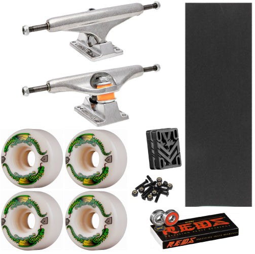 Cruiser/Pool Deck Skate Pack - Independent Trucks, Powell Wheels, Bones Reds Bearings, MOB Grip, Risers, Hardware or