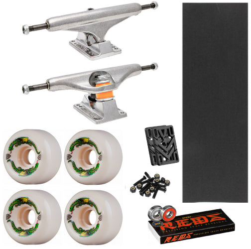 Cruiser/Pool Deck Skate Pack - Independent Trucks, Powell Wheels, Bones  Reds Bearings, MOB Grip, Risers, Hardware or