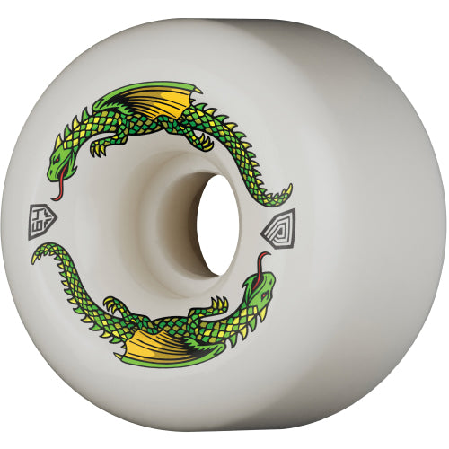 Powell Peralta Dragon Formula Wheels White 64MM 93A profile