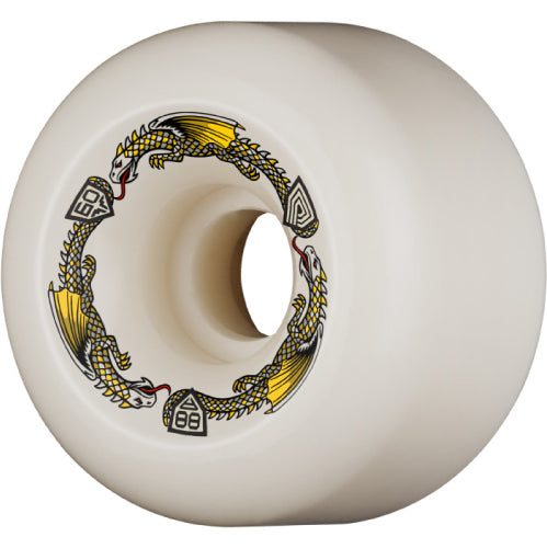 Powell Peralta Dragon Formula Skateboard Wheels White 60MM 88A