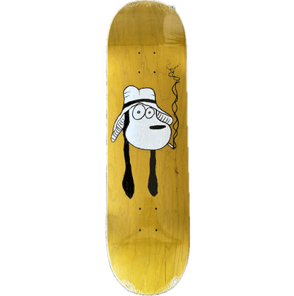 Fucking Awesome Berle Spike Drawing Skateboard Deck 8.5" yellow veneer