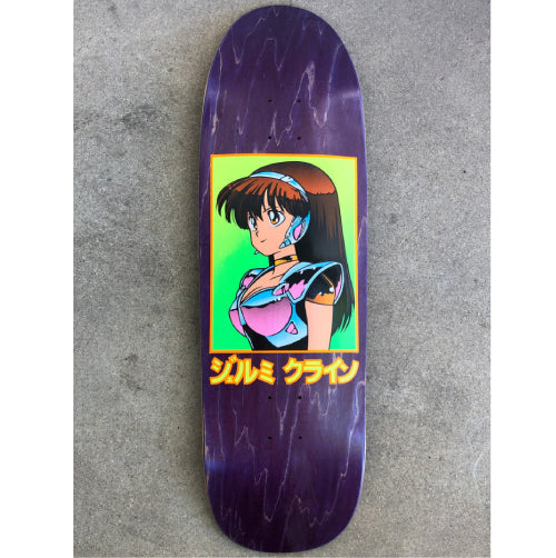 Hook-Ups Jeremy Klein Dream Girl Shaped Skateboard Deck Purple Veneer 9.75"