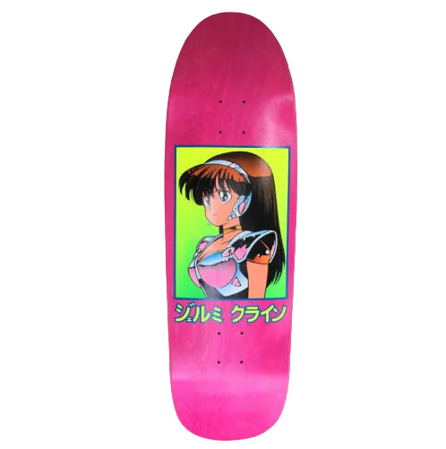 Hook-Ups Jeremy Klein Dream Girl Shaped Skateboard Deck Pink 9.5"