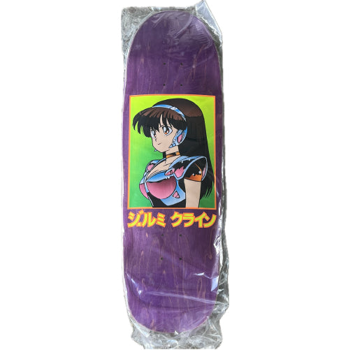 Hook-Ups Jeremy Klein Dream Girl Shaped Skateboard Deck Purple 9.5"