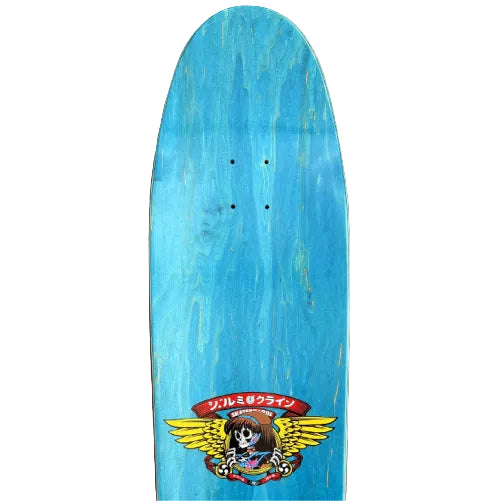 Hook-Ups Jeremy Klein Dream Hawk Shaped Skateboard Deck 9.5" top graphic