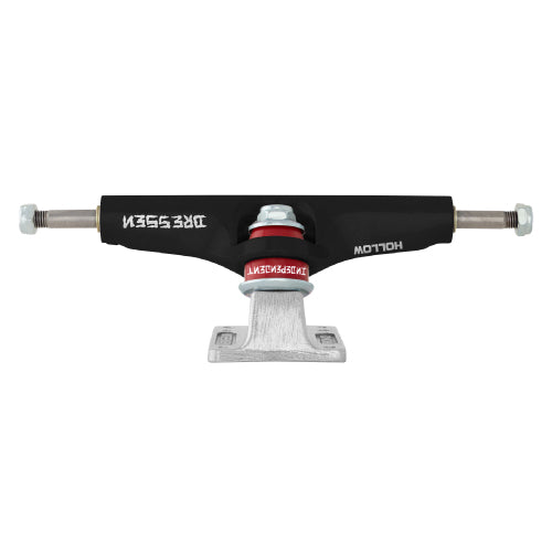 Independent Stage 4 Hollow Dressen Black/Silver Trucks (Set of 2) back kingpin
