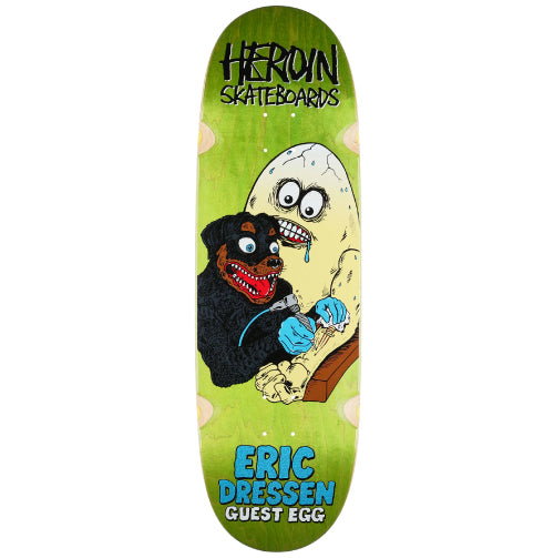 Heroin Dressen Guest Egg Skateboard Deck 9.75"