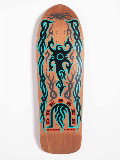 Santa Cruz Dressen Tribal Reissue Skateboard Deck 9.9" graphic