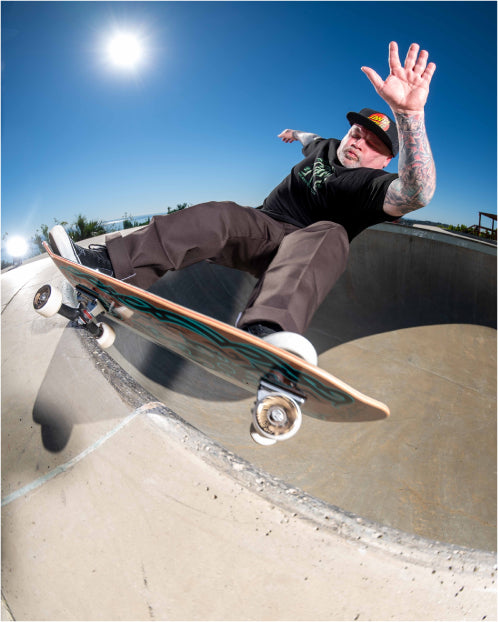 Santa Cruz Dressen Tribal Reissue Skateboard Deck 9.9" photo