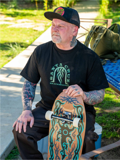 Santa Cruz Dressen Tribal Reissue Skateboard Deck 9.9" photo 2