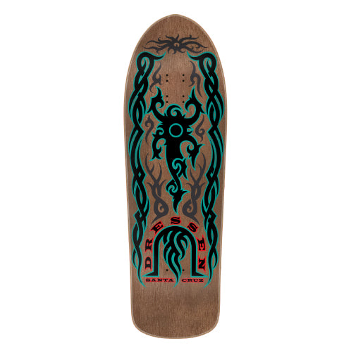 Santa Cruz Dressen Tribal Reissue Skateboard Deck 9.9" full bottom
