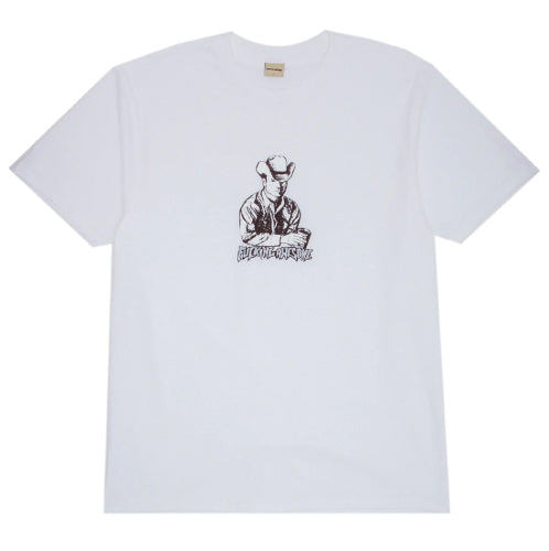 Fucking Awesome Drinking Cowboy Tee - White