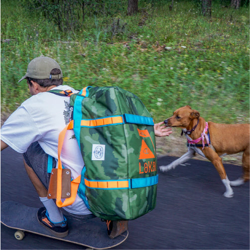 Lakai X Poler Elevated Duffle Backpack - Camo Multi