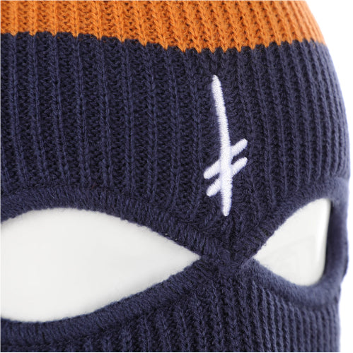 Deathwish Gang Logo Ski Mask - Navy/Orange