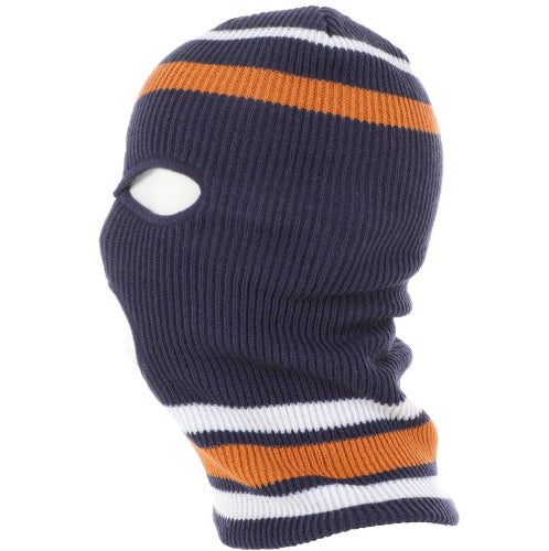 Deathwish Gang Logo Ski Mask - Navy/Orange