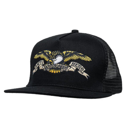 Antihero Eagle Embroidered Trucker Hat - Black